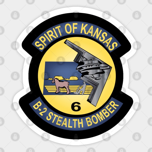 B2 - Spirit of Kansas Stealth Bomber wo Txt Sticker by twix123844